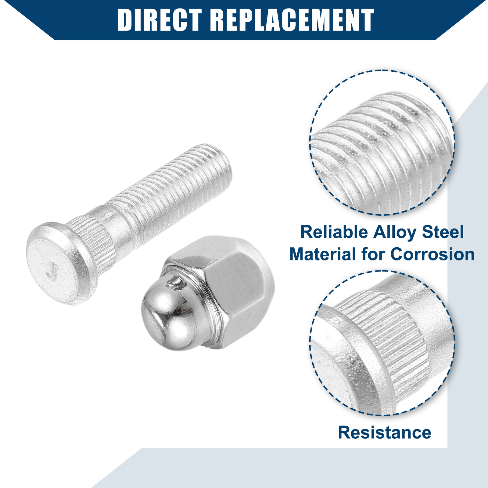52950-M1000 Wheel Stud Bolts TWO Custom for Hyundai Sonata 2000-2017