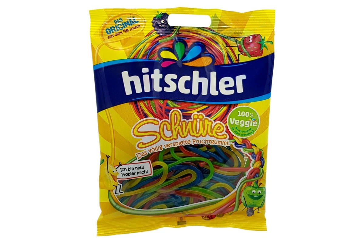 6x bags Hitschler Fruit Spaghetti gummy candy TRACKED SHIPPING
