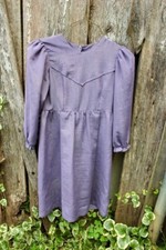 VINTAGE 1980'S ERA AMISH GIRL'S LAVENDER DRESS
