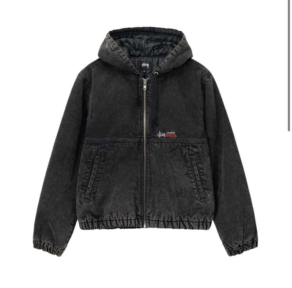 Stussy Double Dye Work Jacket, Black, Size-Small