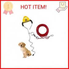 Downtown Pet Supply - Dog Tie Out Stake - Premium Dog Stake for Yard - Dog Runne