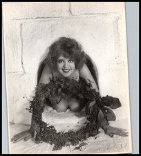 Hollywood Beauty CLARA BOW STUNNING PORTRAIT 1930s ALLURING POSE Photo 681