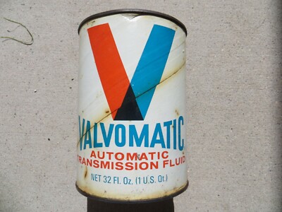 Antique Valvomatic Automatic Transmission Fluid Can Cardboard Full NEW!