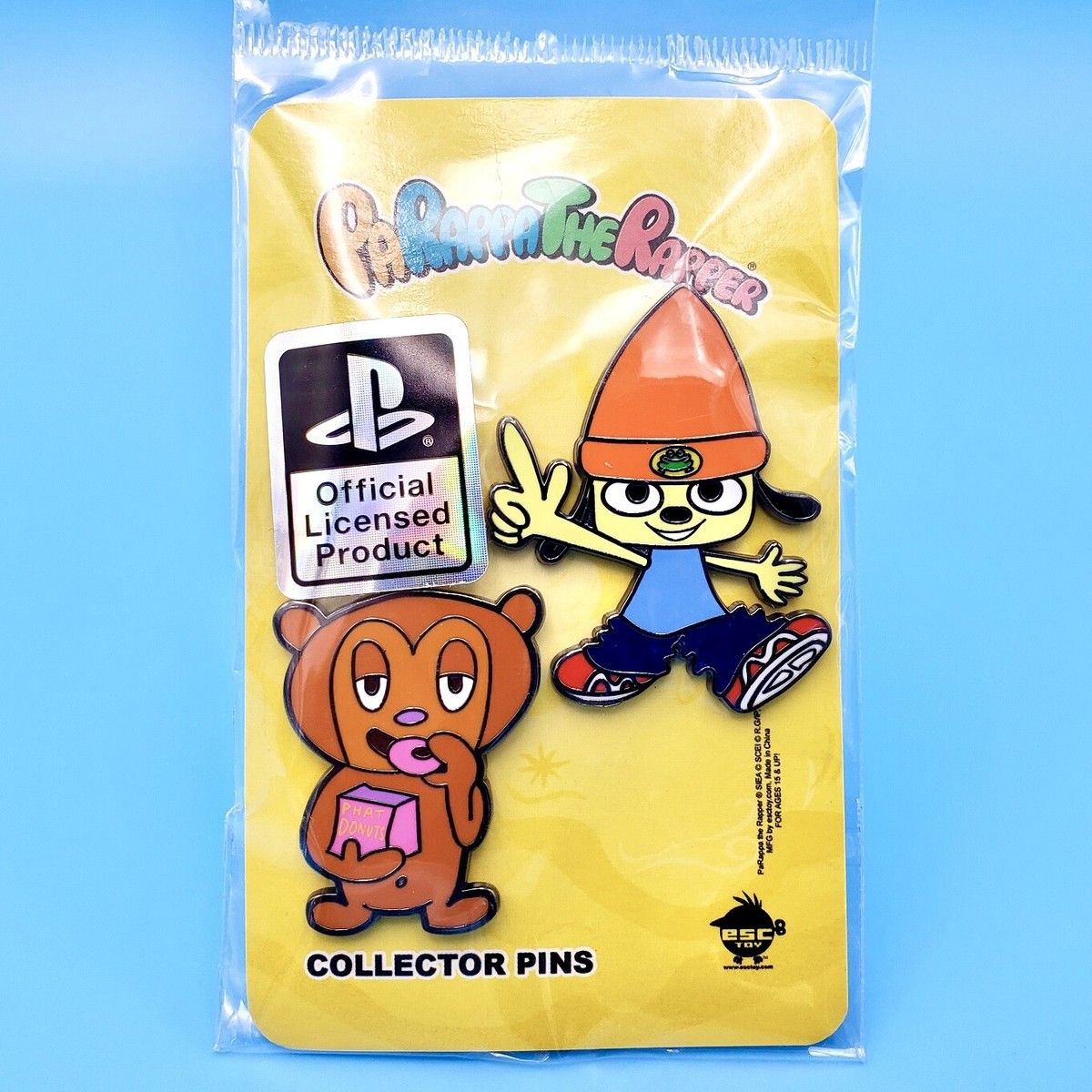 PaRappa The Rapper and PJ Berri Pin Enamel Pin Figure Set 2
