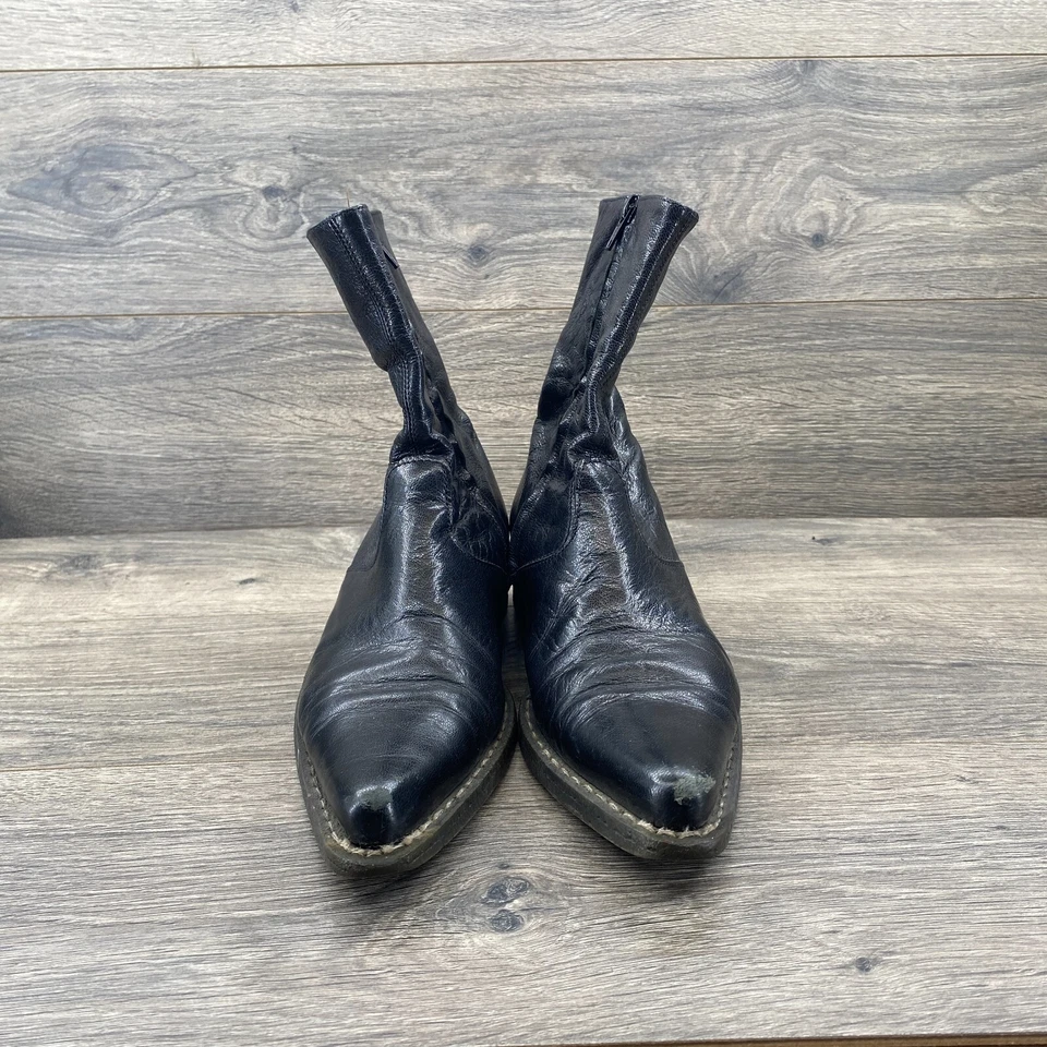 Janet & Janet Mujer Cuero Punta Punta Chelsea Botines Talla US 7 EU 37.5 Foto 2 de 4