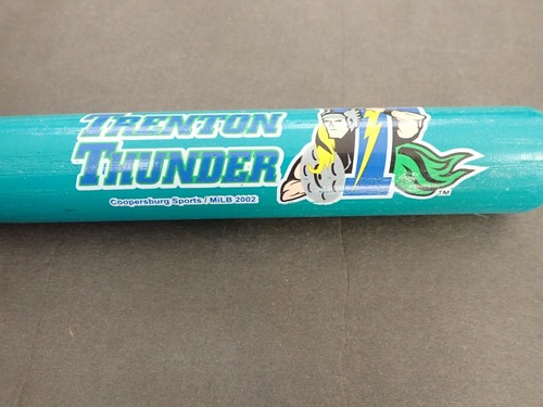 VINTAGE 2002 TRENTON THUNDER MINI SOUVENIR WOODEN BASEBALL BAT 18" - Picture 5 of 23