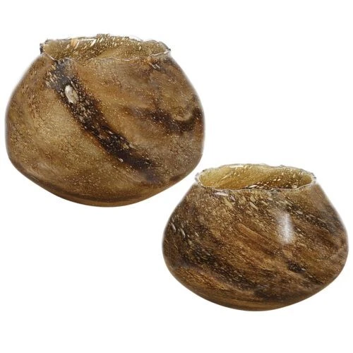 Uttermost 玻璃现代装饰盘和碗