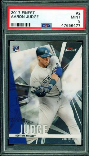 Aaron Judge Rookie Card 2017 Finest #2 PSA 9