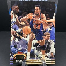 1992-93 Topps Stadium Club Chucky Brown #371 New Jersey Nets