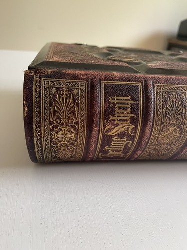 Helier Schrift Holy Writing German With Metal Clasps And Illustration 1880s - Picture 8 of 24