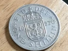 Photo of a 1957 Elizabeth II Shilling from an eBay listing that sold on Mar 4, 2026