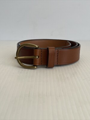 NEW Madewell Medium Perfect Leather Belt - B3052 - Pecan Brown