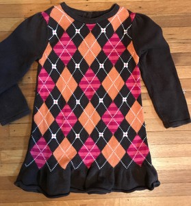 argyle sweater dress