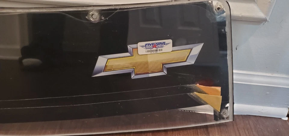 Chevy Nascar Partial Windshield Glass Name Banner 53"x 8" Test Car - Image 3 of 4