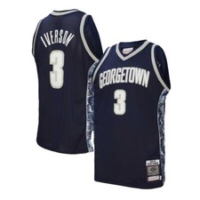 Georgetown Hoyas Allen Iverson Mitchell & Ness Navy 1995 NCAA Authentic Jersey