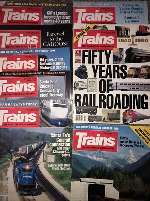 Züge 1990 Magazin 8 Ausgaben März April Mai Juli Aug Okt Nov Dez 50 Jahre RR