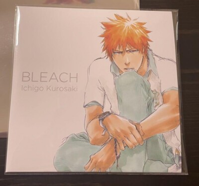 BLEACH Exhibition EX Original Record Coaster Ichigo Kurosaki White Japan