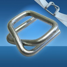 Metallklemmen 25 mm verzinkt f&uuml;r Umreifungsband Umreifungsger&auml;t, 250 Bandklemmen