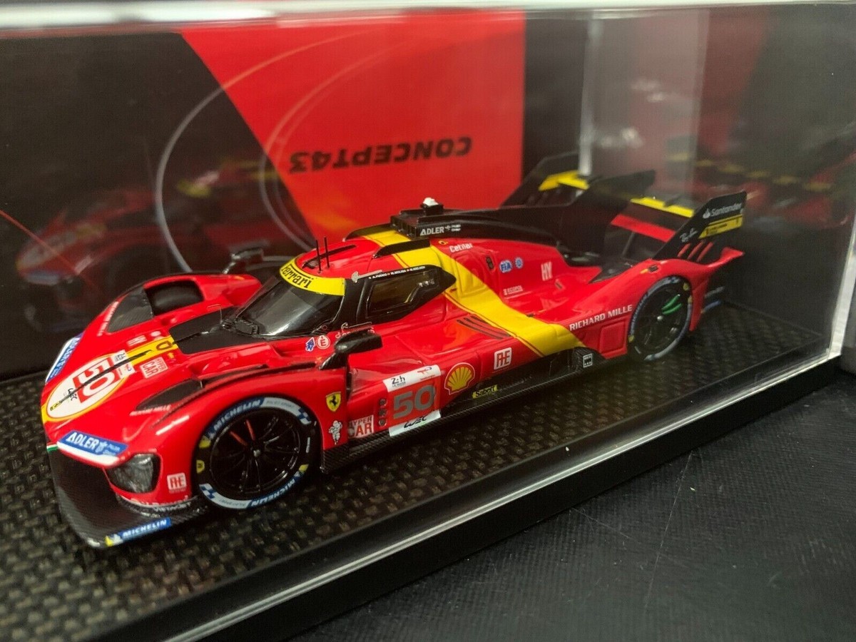 1/12 BBR 2025 Ferrari 499P #50 24H Le Mans Fuoco Nielsen Molina Car Model