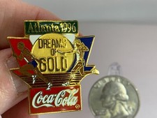 Olympic Memorabilia Atlanta 1996 Dream of Gold Vintage Tack Pin T-2957