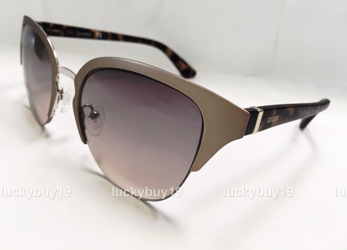 GUESS GU7449 Brown Matte Gold Sunglasses Designer Authentic  display picture 1