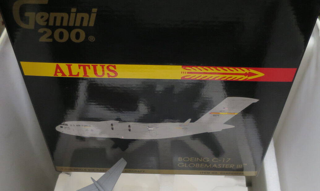 1/200 GEMINI 200 BOEING C-17 GLOBEMASTER III US AIRFORCE ALTUS