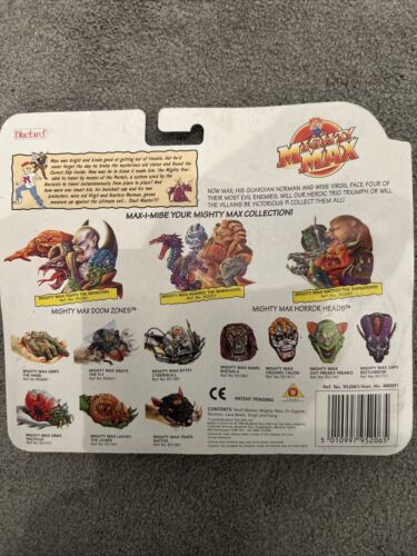 Mighty Max Max Fights The Monsters 1994 Bluebird Sealed - Picture 2 of 2
