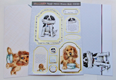 Hunkydory Springer Spaniel & Cocker Spaniel Its Dogs Life Toppers & Card Kit Hund