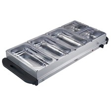 Cooks Professional Buffet Warmer Food Hot Plate 9.6L 5 Tray Adjustable Temp 300W