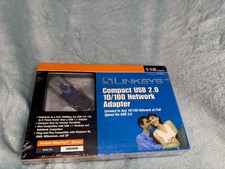 Linksys Model USB200m USB 2.0 Network Adapter - Sealed Box, Free Shipping 