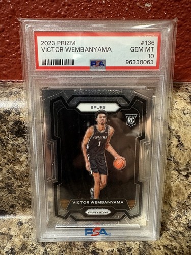 2023-24 Panini Prizm Victor Wembanyama #136 graded PSA 10