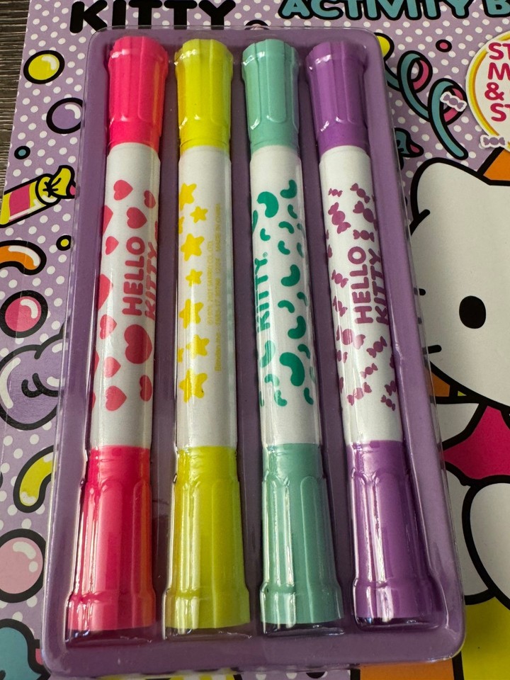 Hello Kitty Activity Book w/ 4 Stamper Markers & 30+ Stickers New W7 | eBay