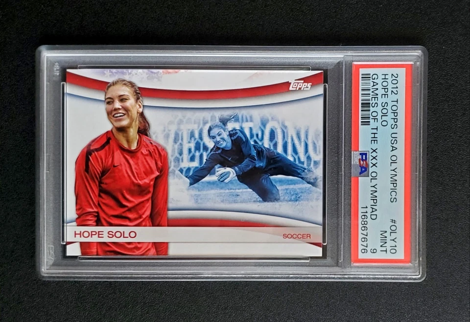 Hope Solo 2012 Topps U.S. Olympic Games of the XXX Olympiad #OLY-10 PSA 9(POP 1) - Image 2 of 4