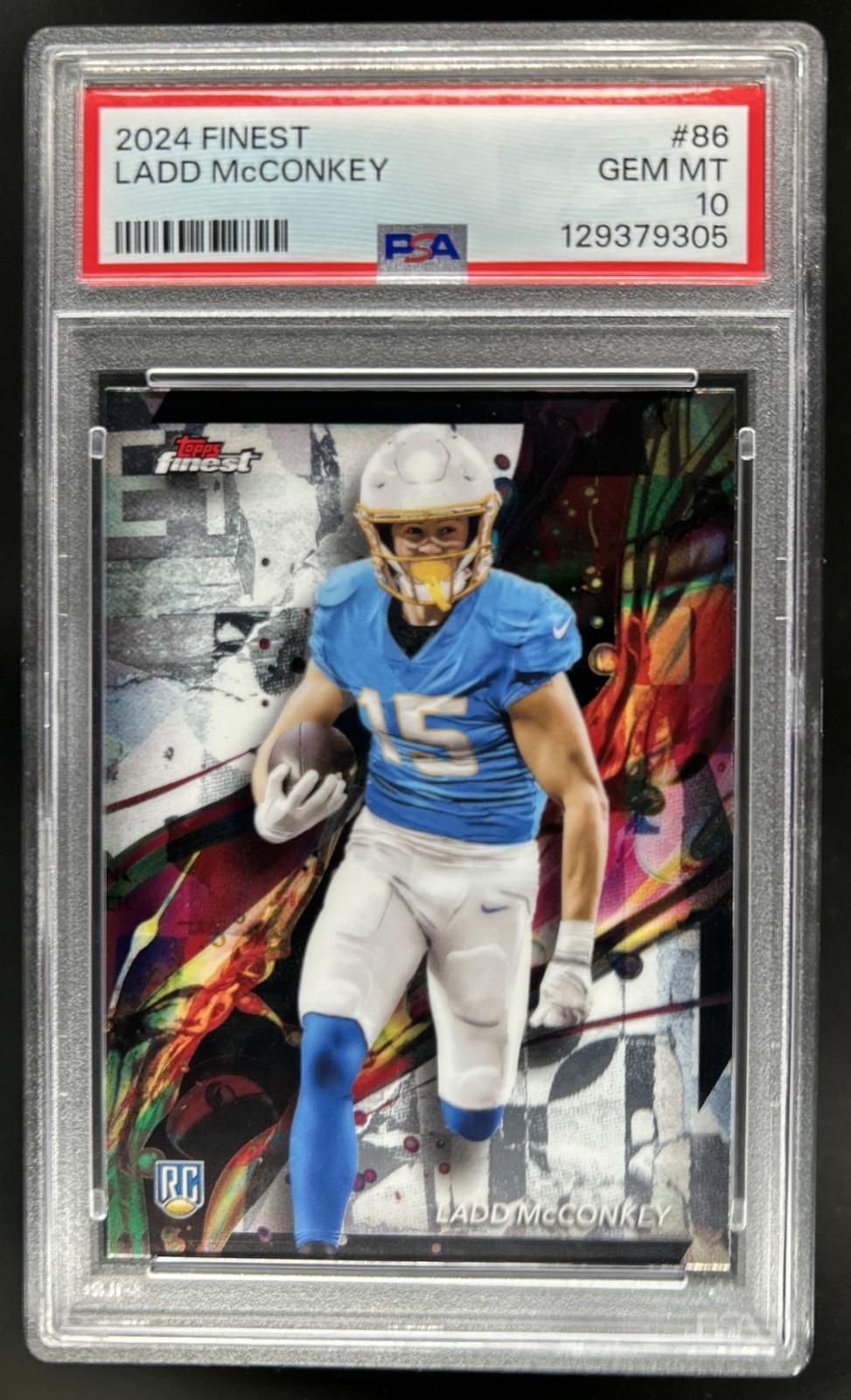 Ladd McConkey Topps Finest #86 Base