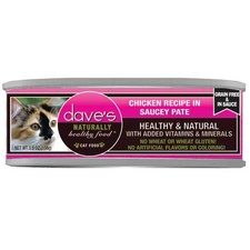 Dave'S Chicken Recipe Saucey Pate Cat Food 5.5Oz