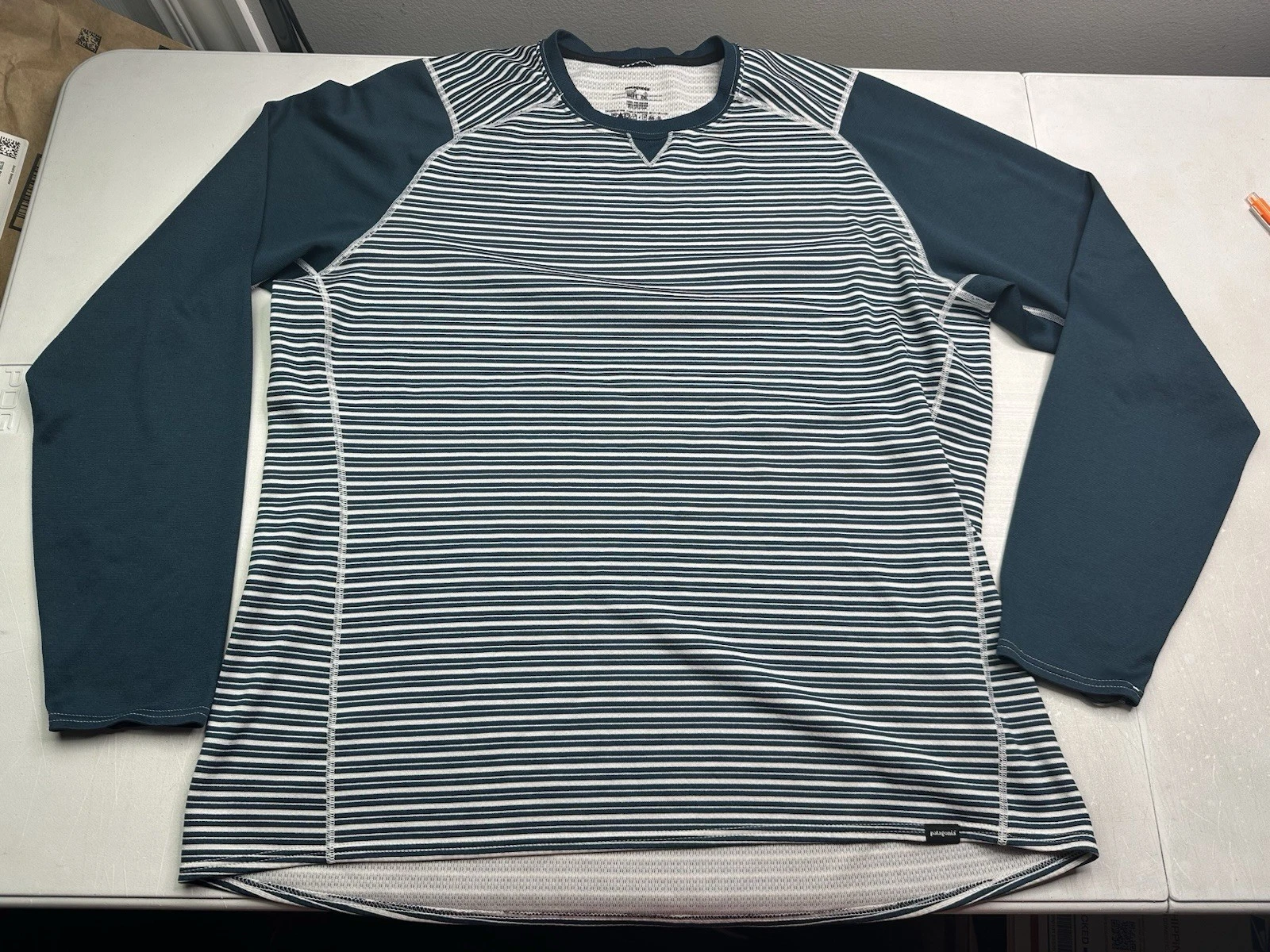 Patagonia Men’s Capilene 3 Midweight Polartec Blue Base Layer Shirt Sz XXL