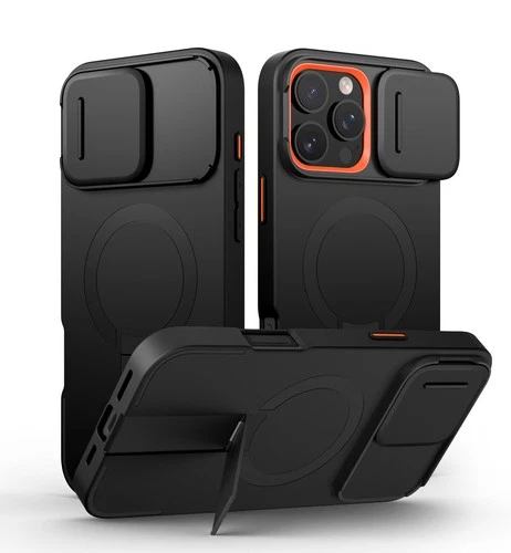 SURITCH Case for iPhone 12 13 14 15 16 Pro Max Plus 16e Series with Camera Cover