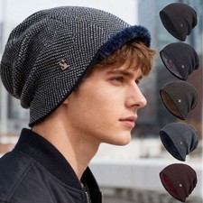 Women's Men Knit Slouchy Baggy Beanie Oversize Winter Hat Ski Fleece Slouchy Cap