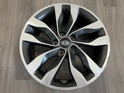 2014-2015 Kia Optima Wheel Rim 18x7.5'' OEM 74691 + Sensor &Cap Machined Charcoal
