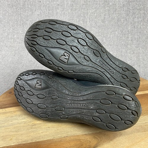 Merrell Willow Sneaker Flats Womens 8.5 Leather Comfort Slip On Shoes Black - Picture 9 of 11