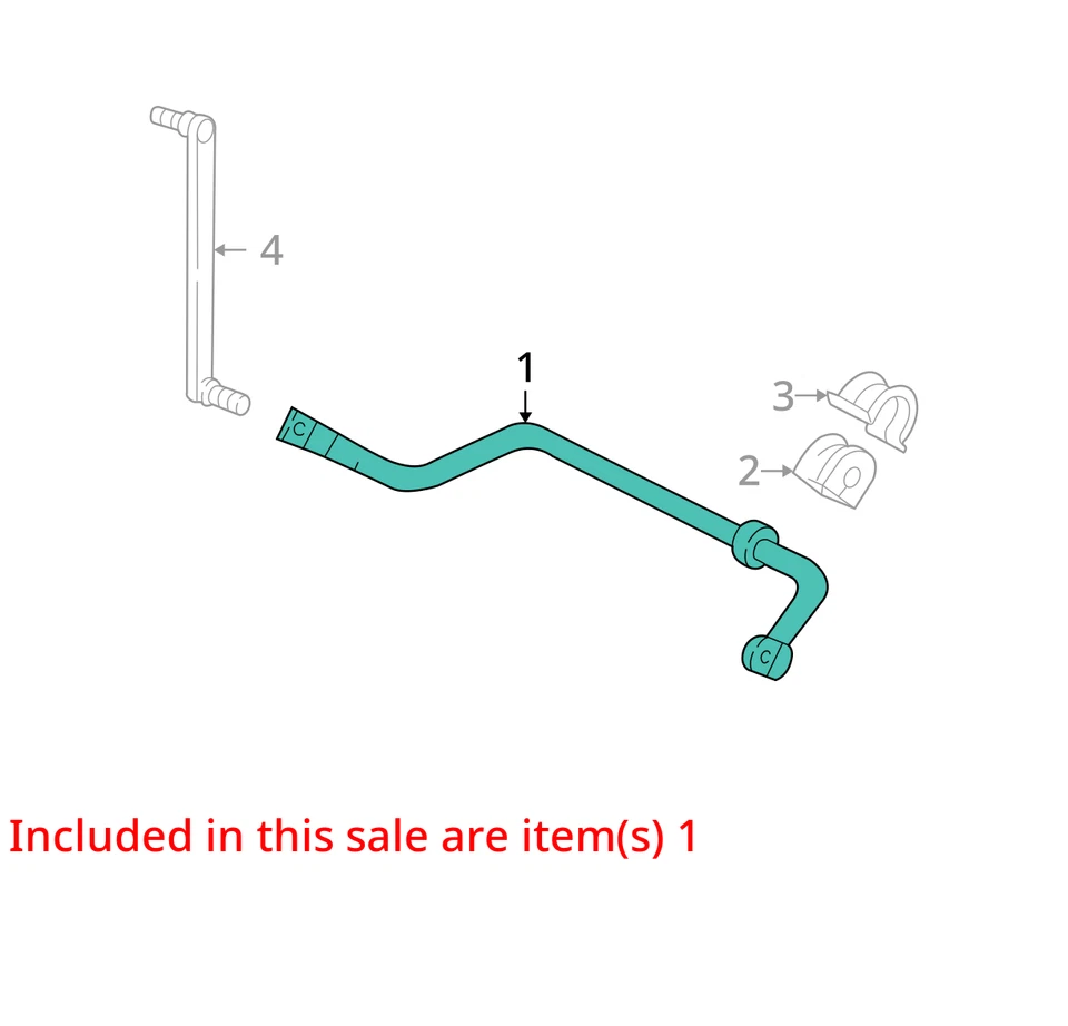 Barra estabilizadora delantera Ford Freestar 2004 tracción delantera fabricante de equipos originales 85 k millas - LKQ333414239 Foto 4 de 4