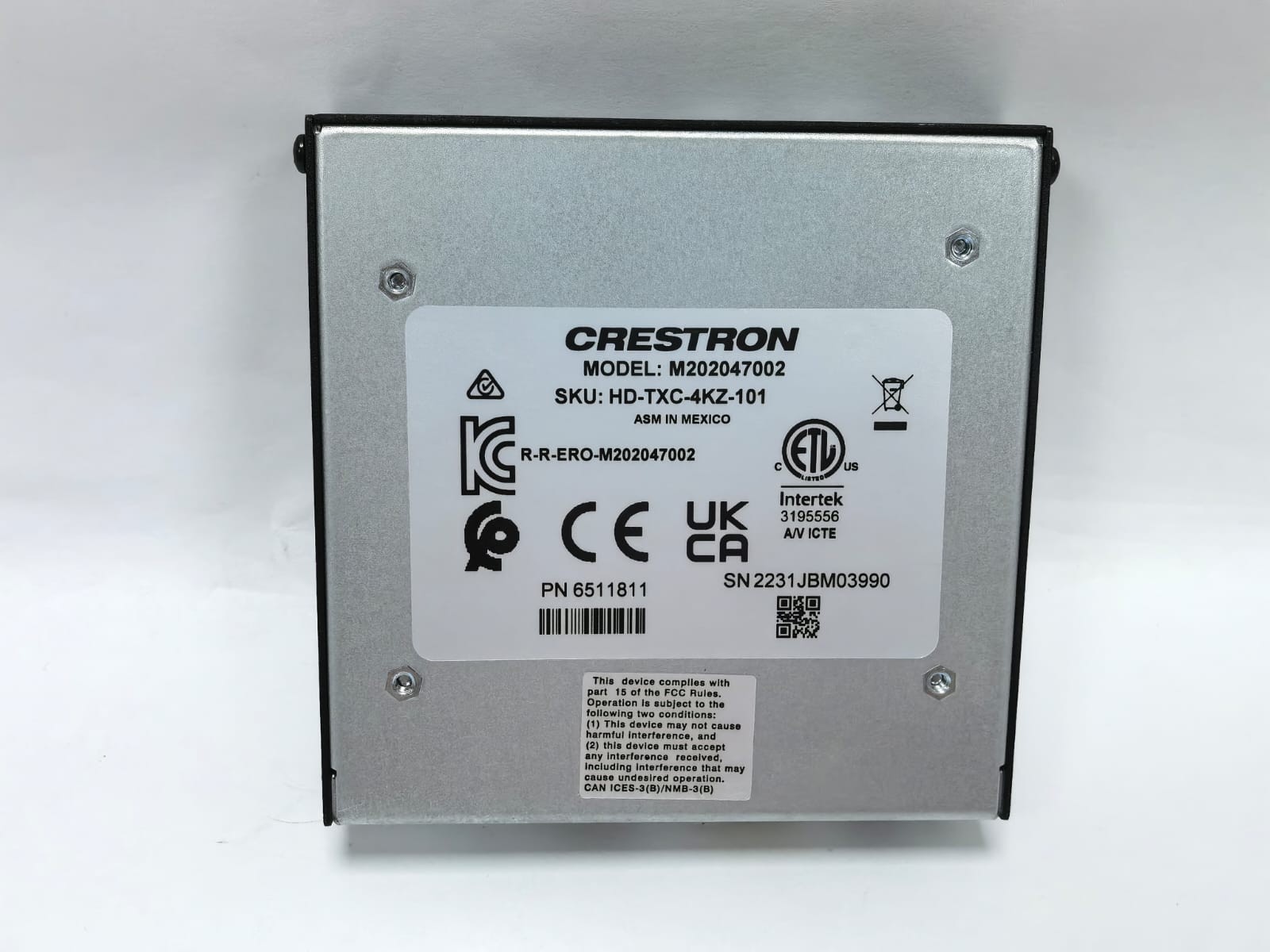 Crestron 6511811 CRESTRON HD-TXC-4KZ-101 DM LITE TRANSMITTER 6511811 5