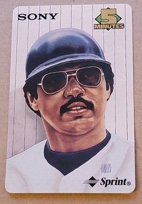 1997 Sprint Sony Phone Card Reggie Jackson #9 New York Yankees 