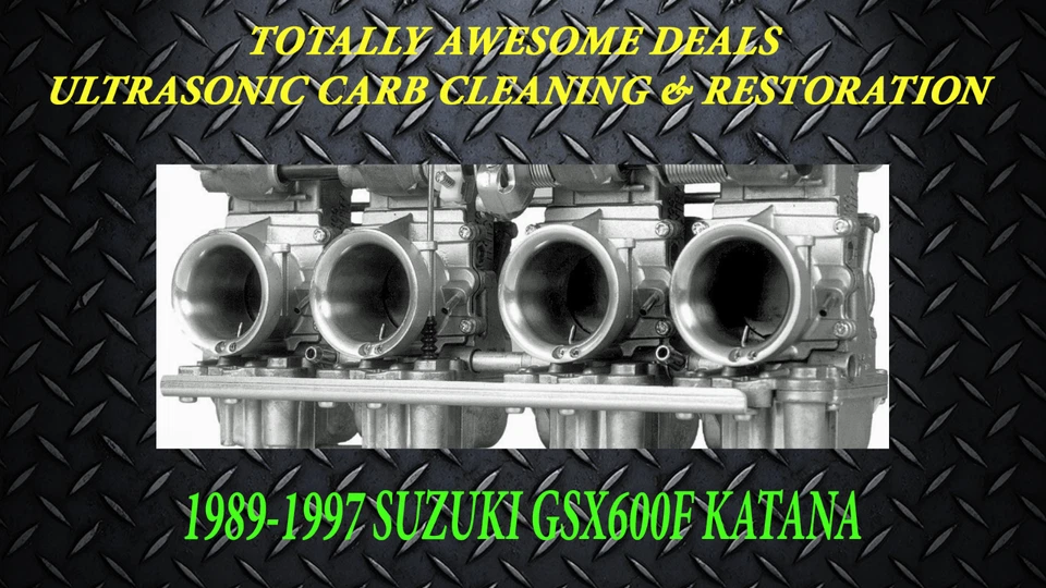 Fast Pro Carb Cleaning Carburetor Restore Service 1989-97 Suzuki GSX600F Katana - Image 2 of 2