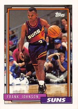 Frank Johnson 1992-93 Topps 332b Phoenix Suns BASKETBALL Card