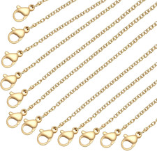Stainless Steel Chain for Jewelry Making: Necklace Chains Bulk 1.5 Mm Gold Plat