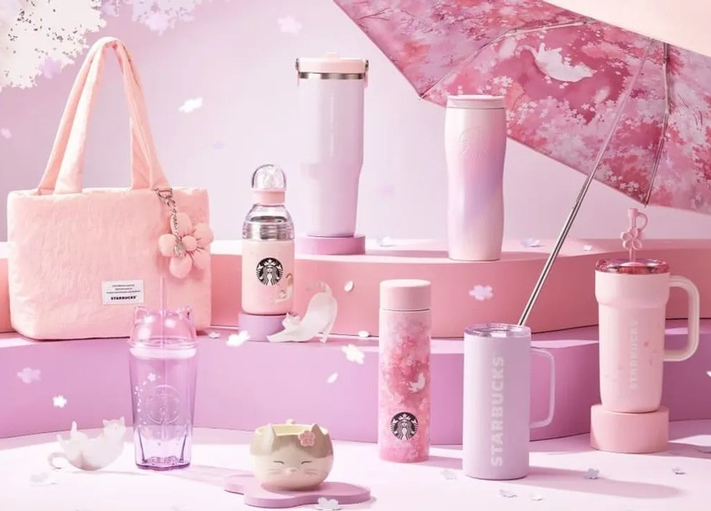 STARBUCKS Korea 2026 Cherry Blossom Blooming Dante Tumbler 20oz