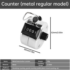 1Pc Digital Hand Tally Counter Manual Counting Golf Clicker Training Counter 4 D