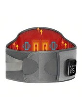 Wireless Heated Back Waist Massager 3 Heat 3 Vibration USB Rechargeable