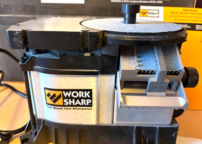 Work Sharp ws3000 Sharpening System with Wide Blade Attachment in Original Box
